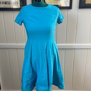 Elegant Blue Women's Dress